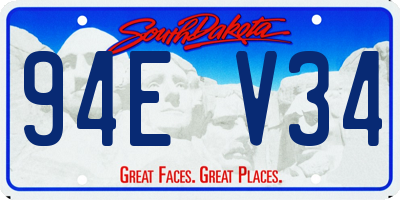 SD license plate 94EV34