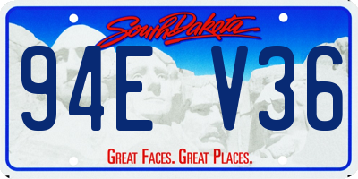 SD license plate 94EV36
