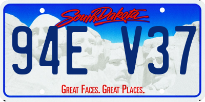 SD license plate 94EV37