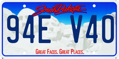 SD license plate 94EV40