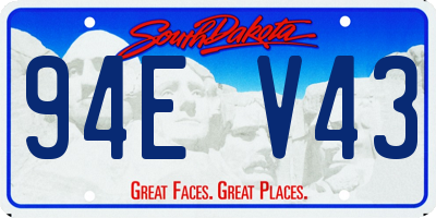 SD license plate 94EV43