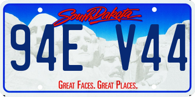 SD license plate 94EV44