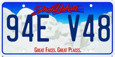 SD license plate 94EV48