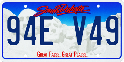 SD license plate 94EV49