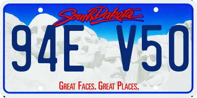 SD license plate 94EV50