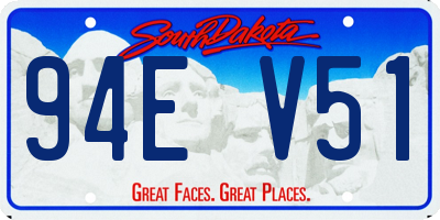 SD license plate 94EV51