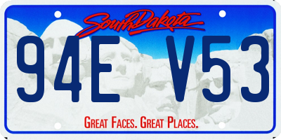SD license plate 94EV53