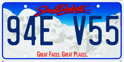 SD license plate 94EV55