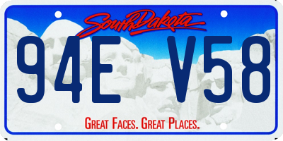 SD license plate 94EV58