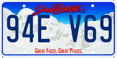 SD license plate 94EV69