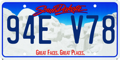 SD license plate 94EV78