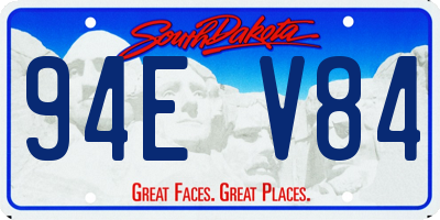 SD license plate 94EV84