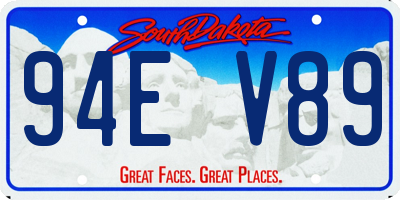 SD license plate 94EV89