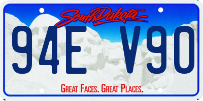 SD license plate 94EV90