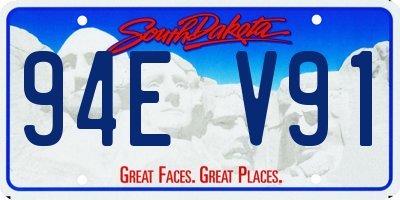 SD license plate 94EV91