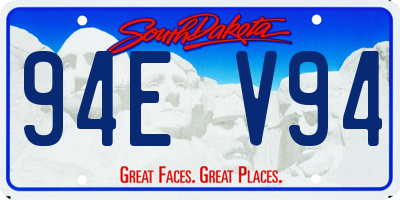 SD license plate 94EV94