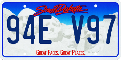 SD license plate 94EV97