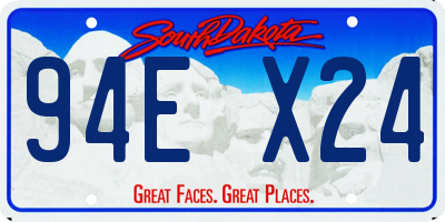 SD license plate 94EX24