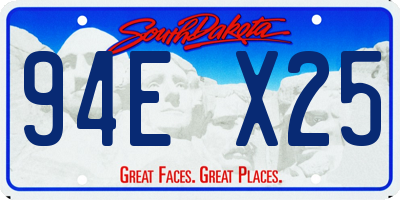 SD license plate 94EX25