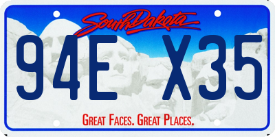 SD license plate 94EX35