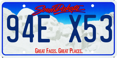 SD license plate 94EX53