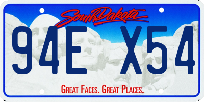 SD license plate 94EX54