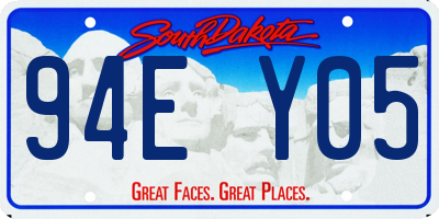 SD license plate 94EY05