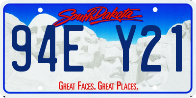 SD license plate 94EY21