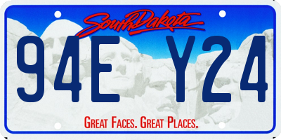 SD license plate 94EY24