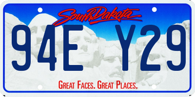 SD license plate 94EY29