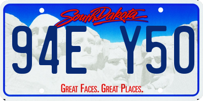 SD license plate 94EY50