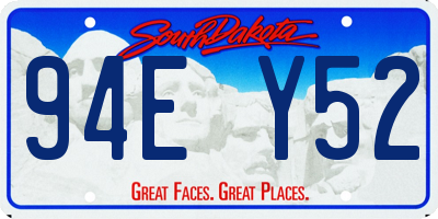 SD license plate 94EY52