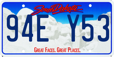 SD license plate 94EY53