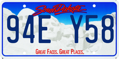 SD license plate 94EY58