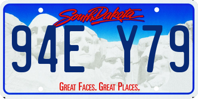 SD license plate 94EY79