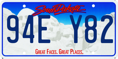 SD license plate 94EY82