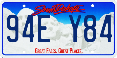 SD license plate 94EY84