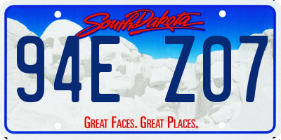 SD license plate 94EZ07