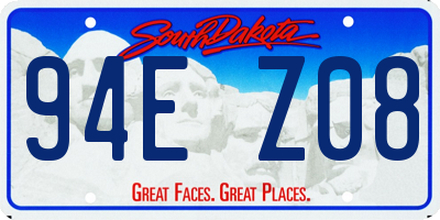 SD license plate 94EZ08