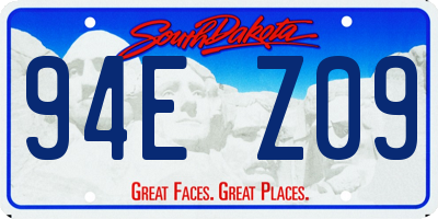 SD license plate 94EZ09