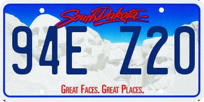 SD license plate 94EZ20