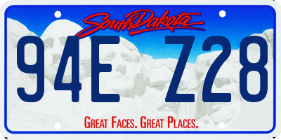 SD license plate 94EZ28