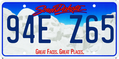SD license plate 94EZ65
