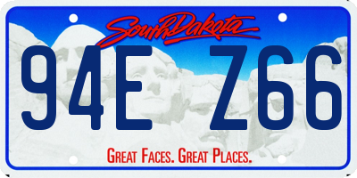 SD license plate 94EZ66