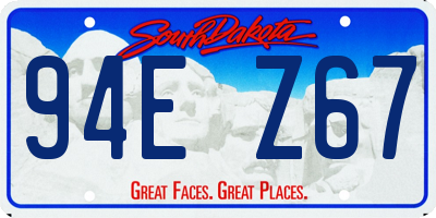 SD license plate 94EZ67