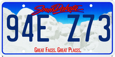 SD license plate 94EZ73