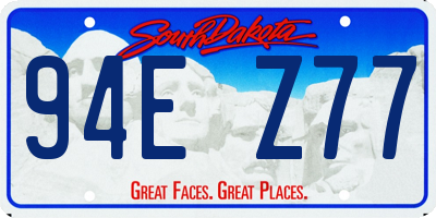 SD license plate 94EZ77