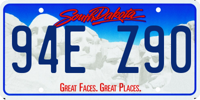 SD license plate 94EZ90