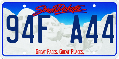 SD license plate 94FA44