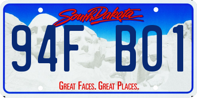 SD license plate 94FB01